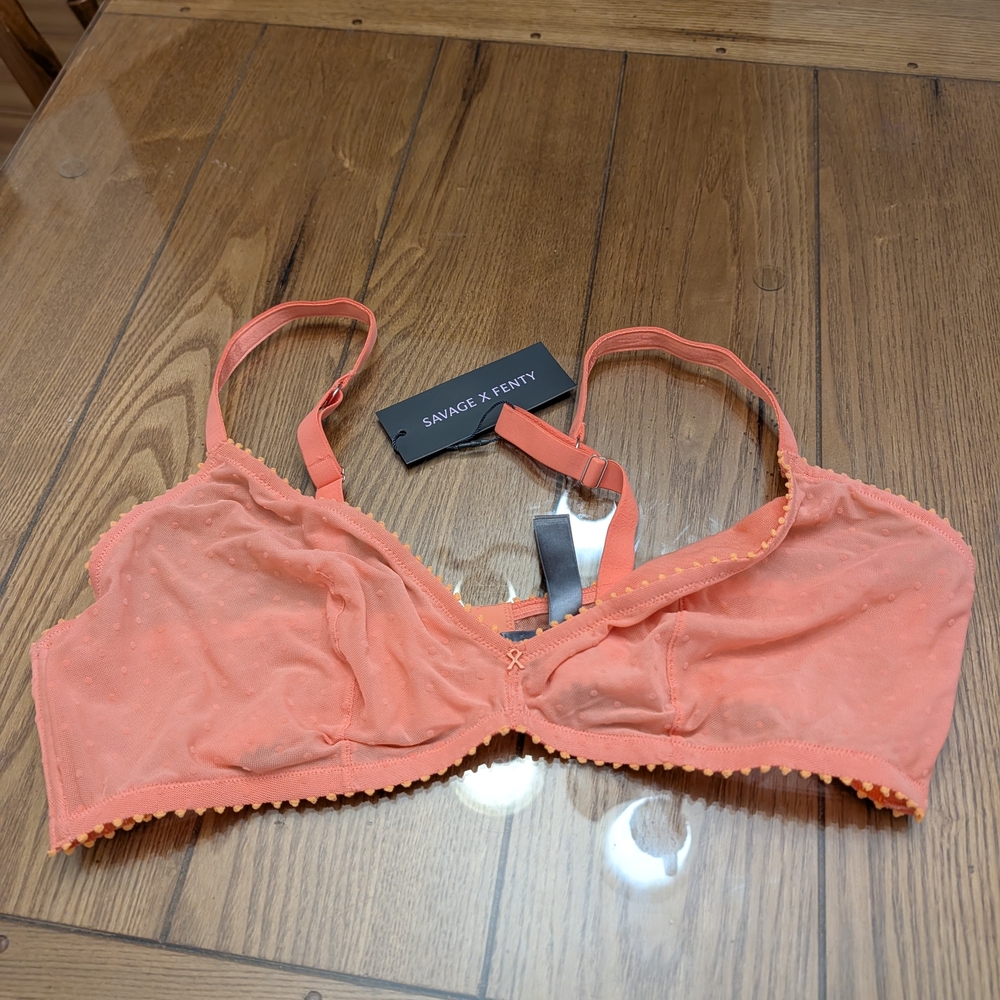 Savage X Fenty Vibrant Coral Bralette